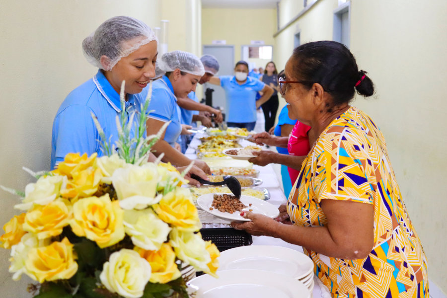 Assistência Social promove celebração de Páscoa com encontro e almoço para grupo de idosos em São José da Lagoa Tapada