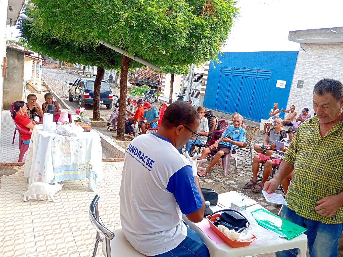 Saúde Promove Ação do Hiperdia em Zona Urbana do Município de São José da Lagoa Tapada