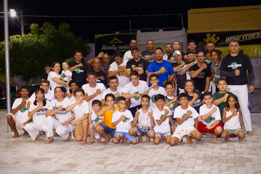 Grupo de Capoeira Berimbau Raiz realiza primeira edição do Projeto Roda das Cores com apoio da Prefeitura de São José da Lagoa Tapada